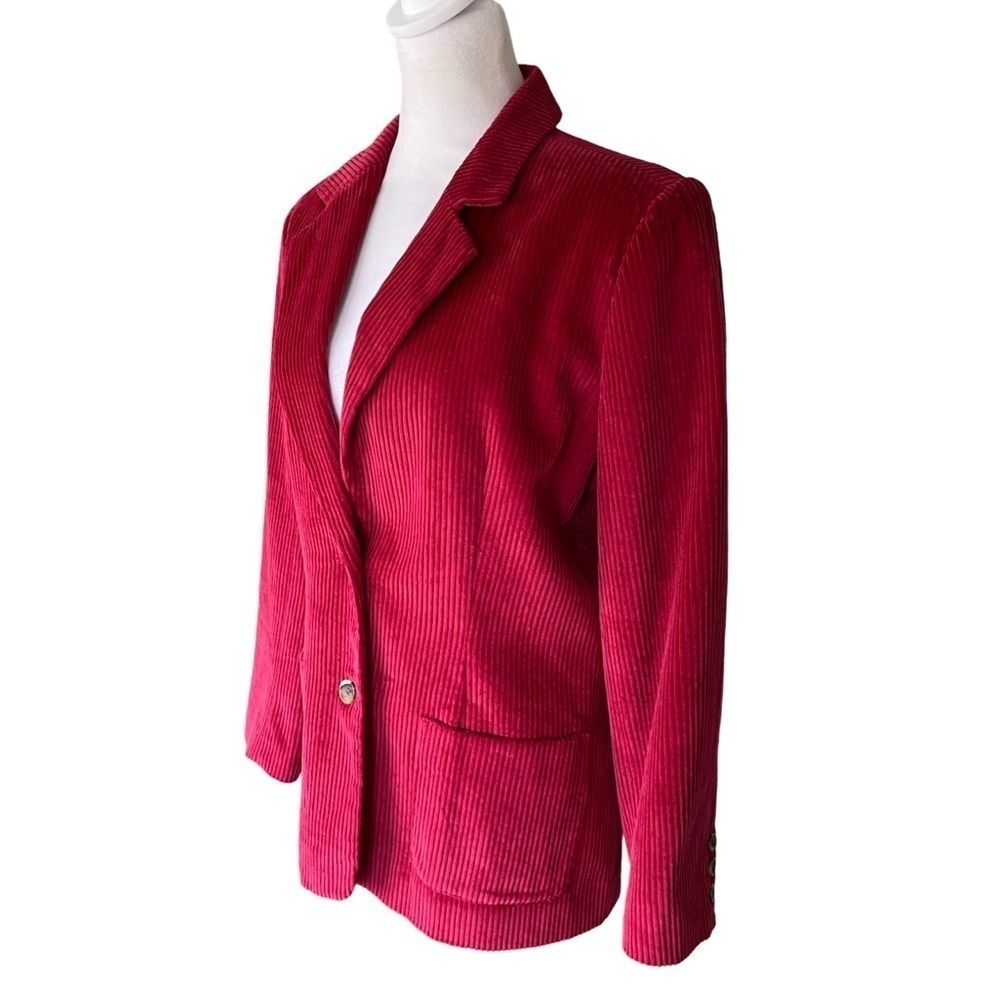 The TOG Shop Red Corduroy Blazer Size 12